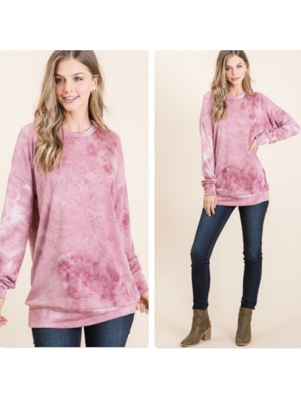Bom Bom Oversized Athleisure Sweatshirt Top